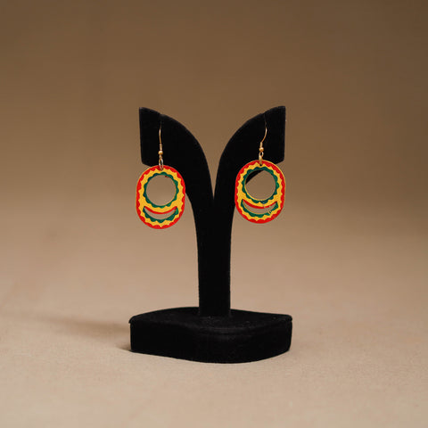 Handpainted Manjusha Art Wooden Earrings 11