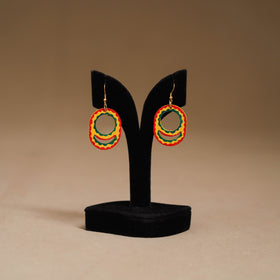 Multicolor - Handpainted Manjusha Art Wooden Earrings 11