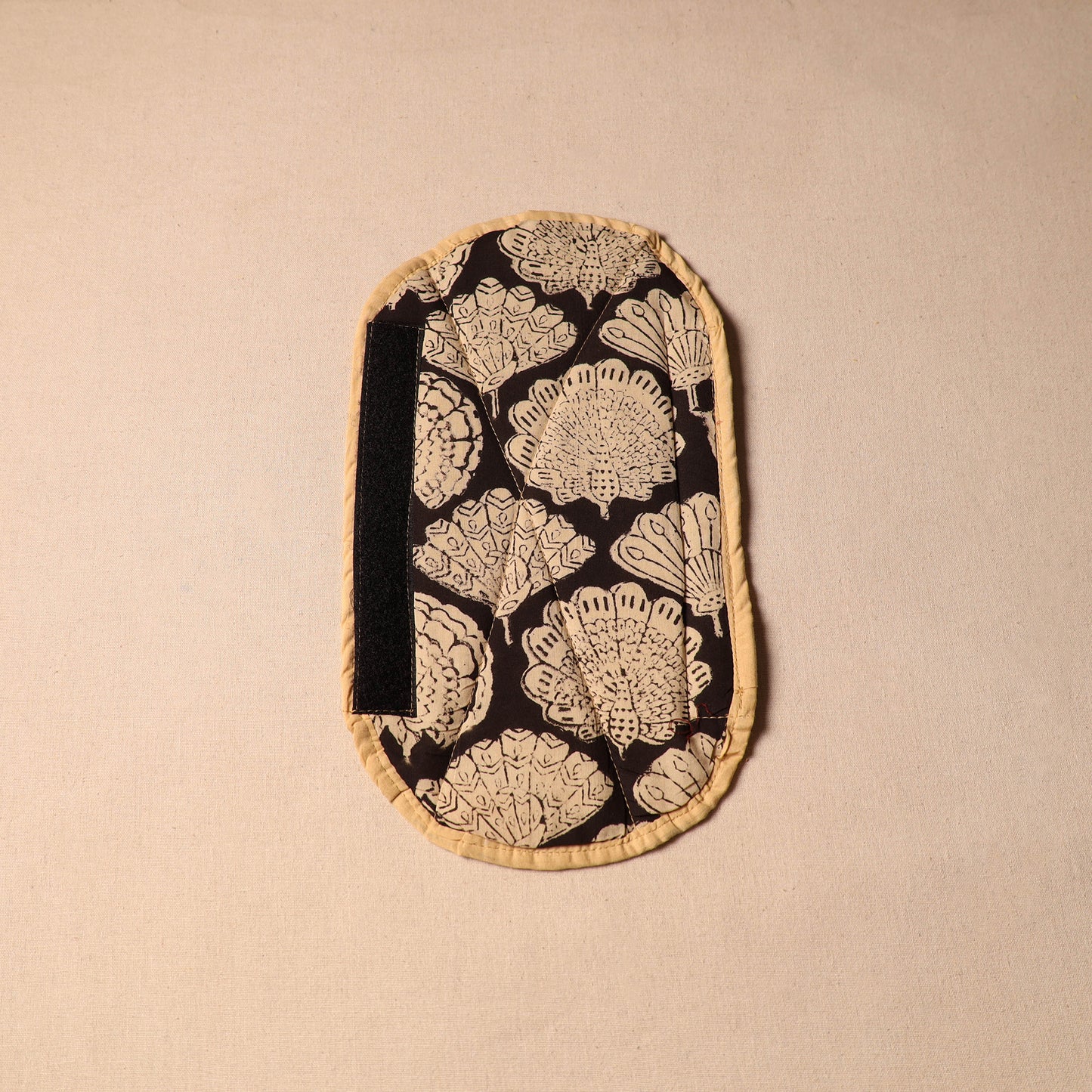 Black - handmade cotton fridge handle cover 12 - handcrafted