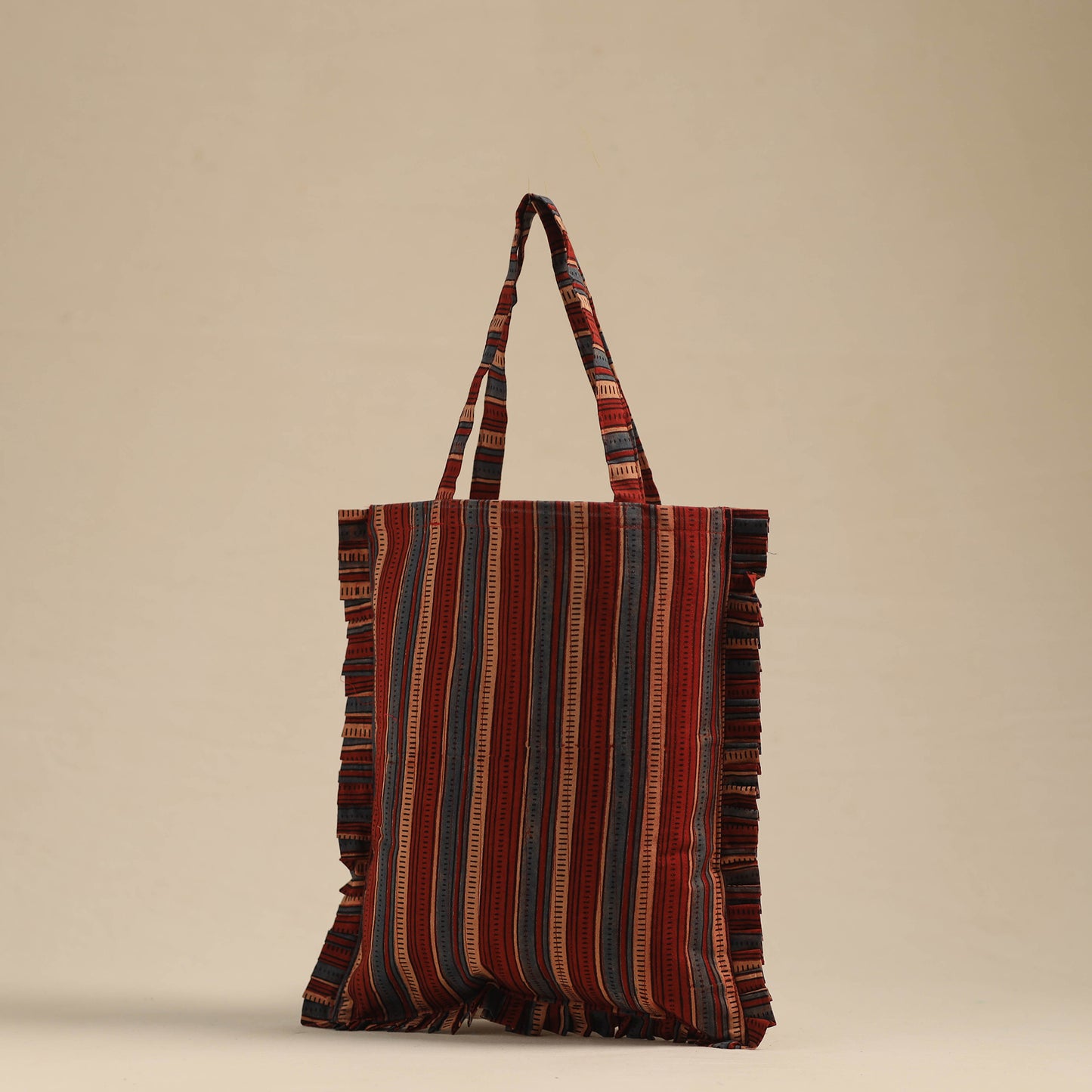 Handcrafted Cotton Frill Jhola Bag 05