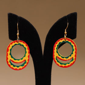 Multicolor - Handpainted Manjusha Art Wooden Earrings 11