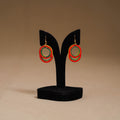 Red - Handpainted Manjusha Art Wooden Earrings 12