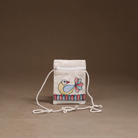 Madhubani Handpainted Mobile Sling Bag 29