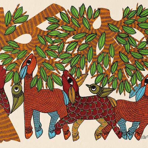 Gond Folk Art Painting