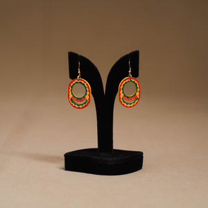 Multicolor - Handpainted Manjusha Art Wooden Earrings 13