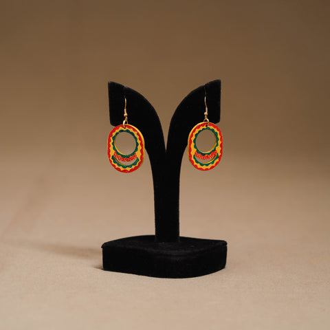 Handpainted Manjusha Art Wooden Earrings 13
