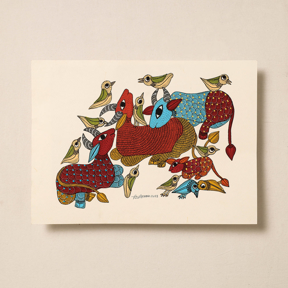 Gond Folk Art Painting