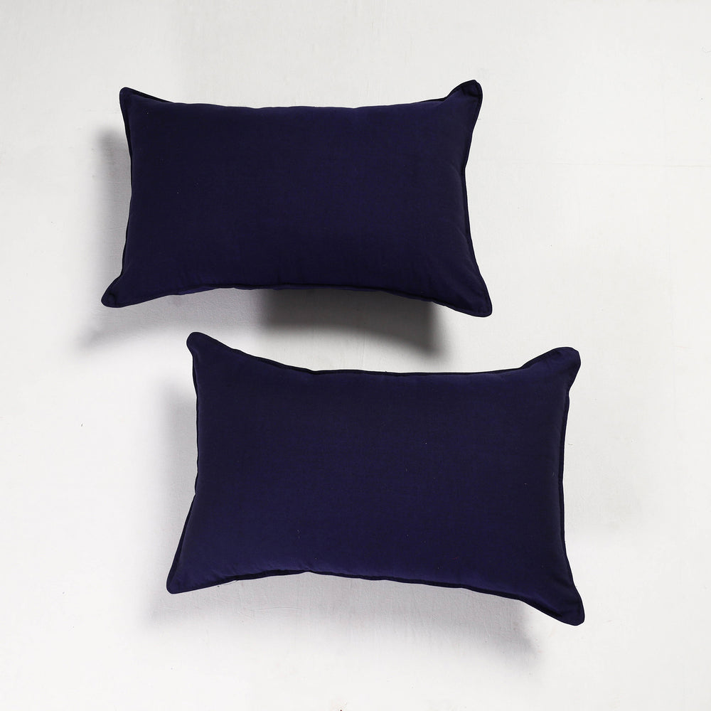 plain pillow covers set 