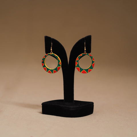 Handpainted Manjusha Art Wooden Earrings 16