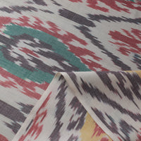 Pure Cotton Central Asian Pochampally Ikat Fabric 10