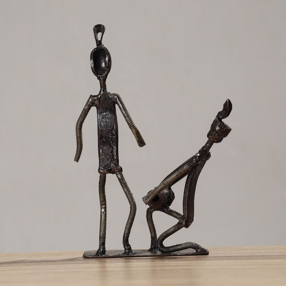 Folk Dance - Handmade Recycled Metal Sculpture by Debabrata Ruidas 22