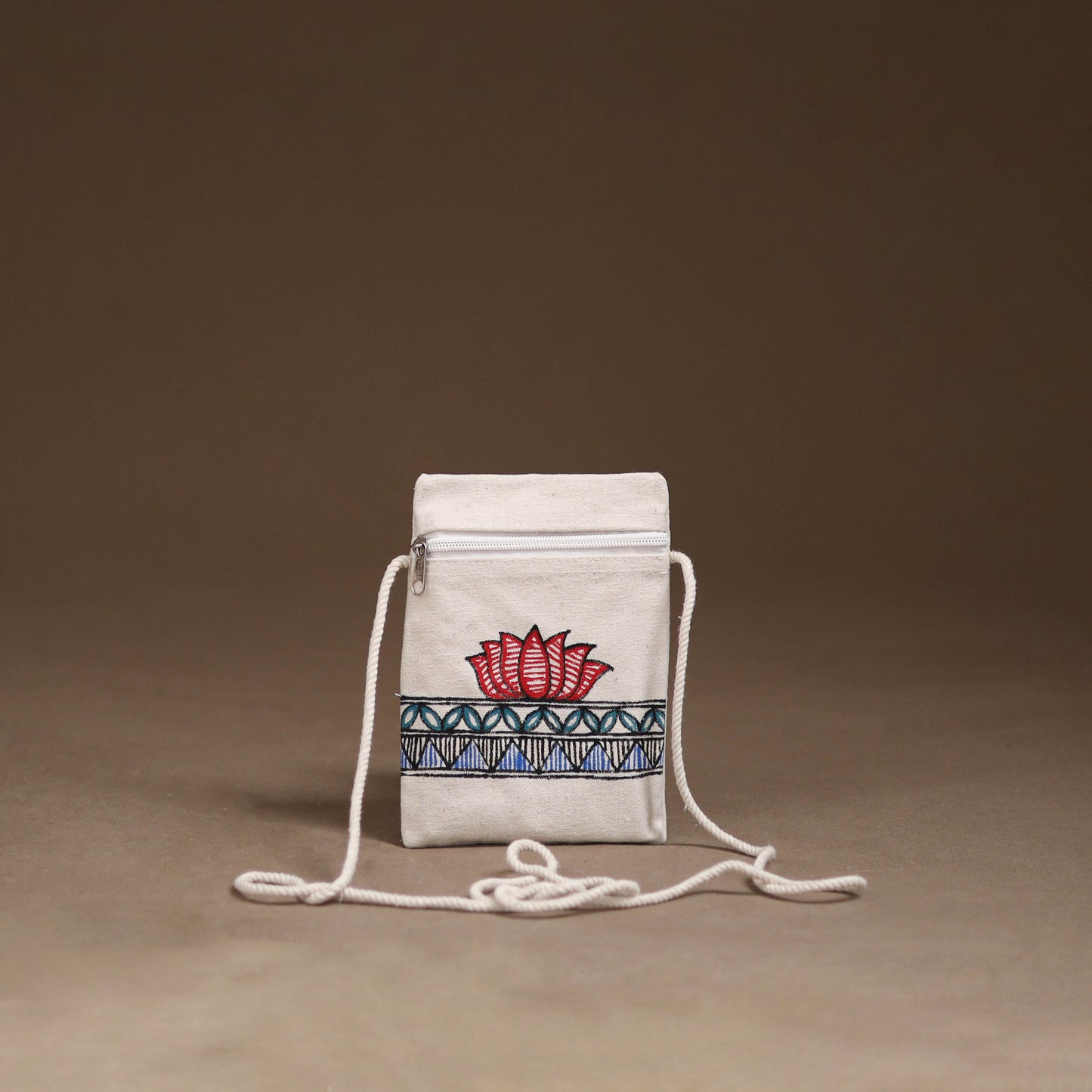 Madhubani Handpainted Mobile Sling Bag 32