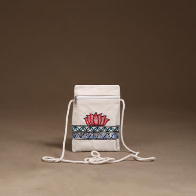 Madhubani Handpainted Mobile Sling Bag 32