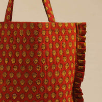 Handcrafted Cotton Frill Jhola Bag 14