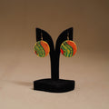 Yellow - Handpainted Manjusha Art Wooden Earrings 20