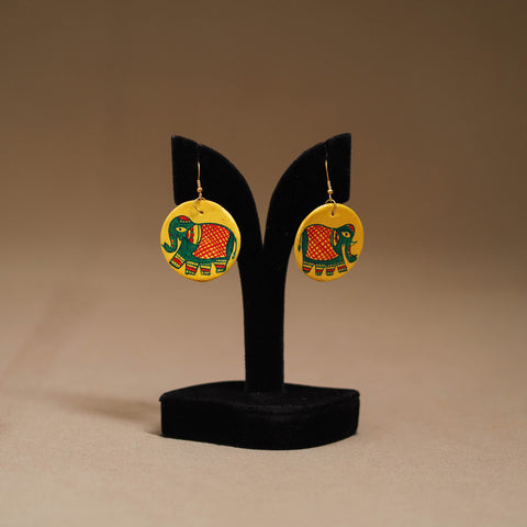 Handpainted Manjusha Art Wooden Earrings 21