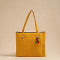Yellow Handcrafted Quilted Cotton Hand Bag