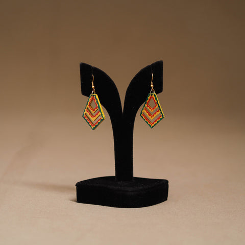 Handpainted Manjusha Art Wooden Earrings 25