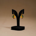 Yellow - Handpainted Manjusha Art Wooden Earrings 26