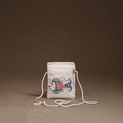 Madhubani Handpainted Mobile Sling Bag 35