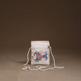 Madhubani Handpainted Mobile Sling Bag 35