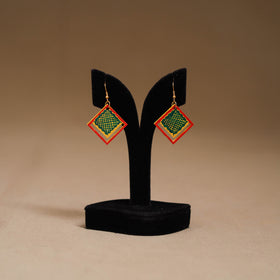 Multicolor - Handpainted Manjusha Art Wooden Earrings 27
