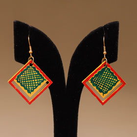 Multicolor - Handpainted Manjusha Art Wooden Earrings 27