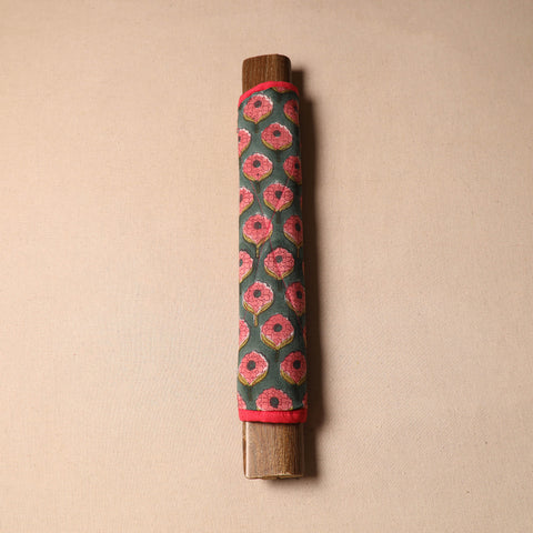 Green - handmade cotton fridge handle cover 25 - handcrafted