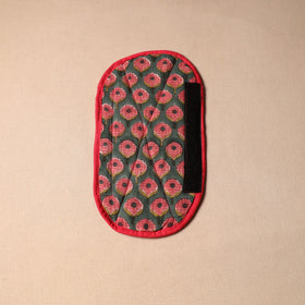 Green - handmade cotton fridge handle cover 25 - handcrafted