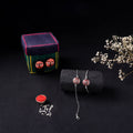 Handcrafted Meenakari Bhaiya Bhabhi Rakhi Set with Coir Box 139