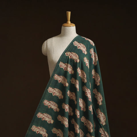 Bindaas Hand Block Art Print Natural Dyed Cotton Fabric 15