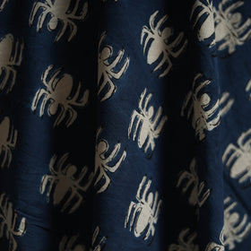 Bindaas Hand Block Art Print Natural Dyed Cotton Fabric - Weave A Web
