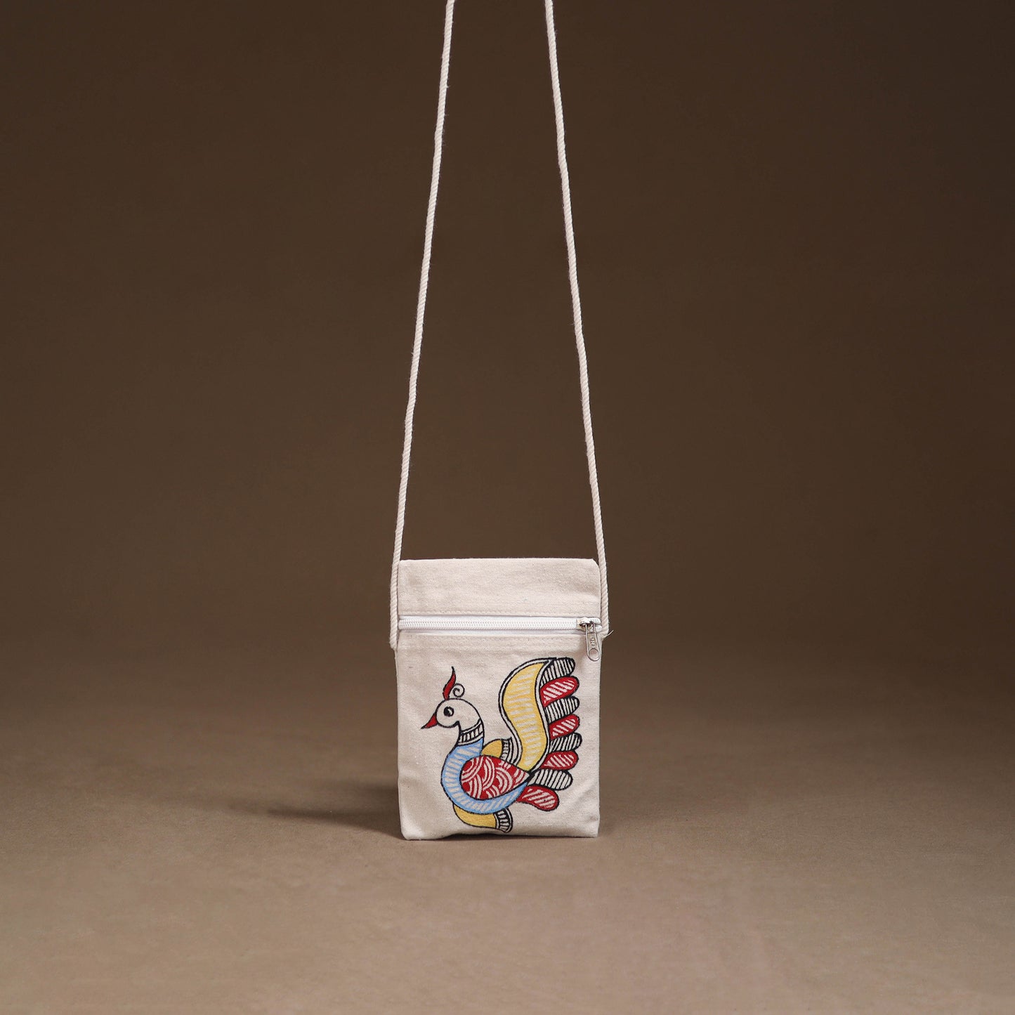 Madhubani Handpainted Mobile Sling Bag 39