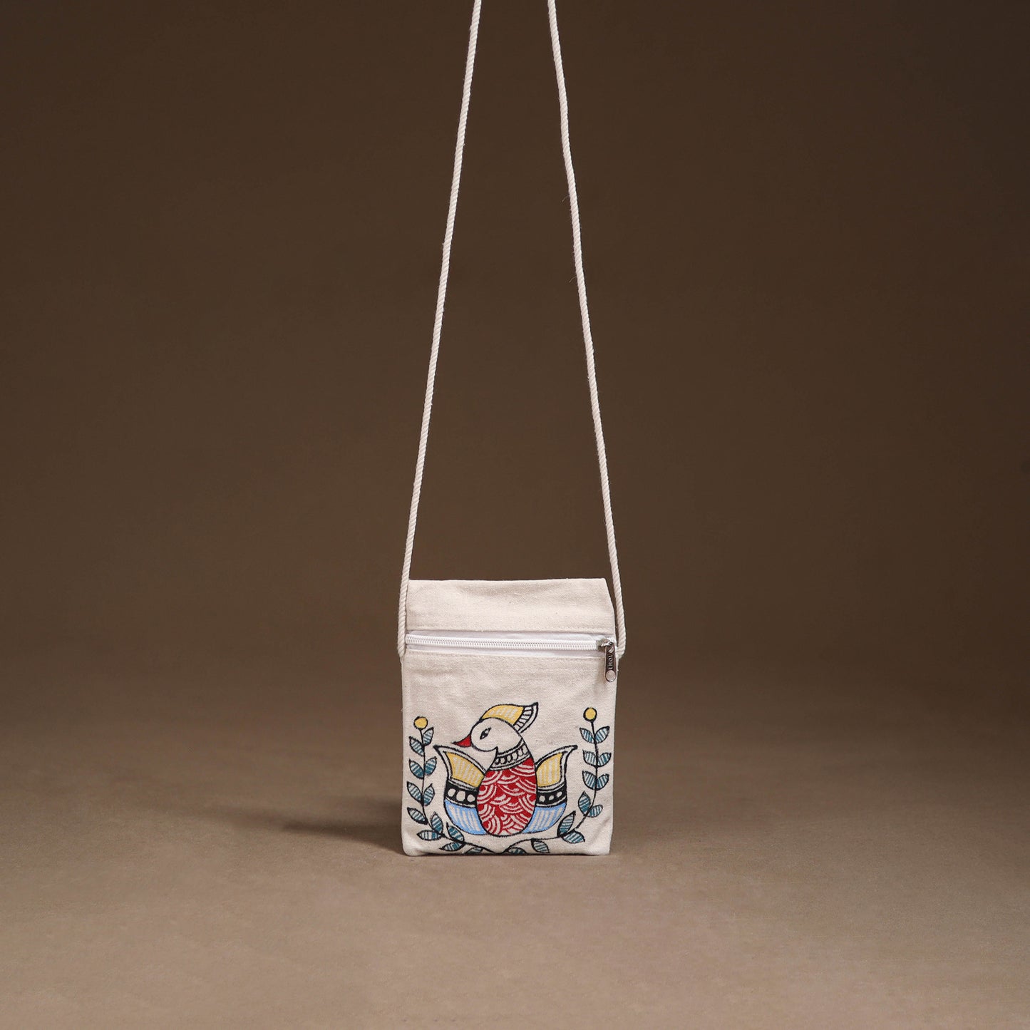 Madhubani Handpainted Mobile Sling Bag 40