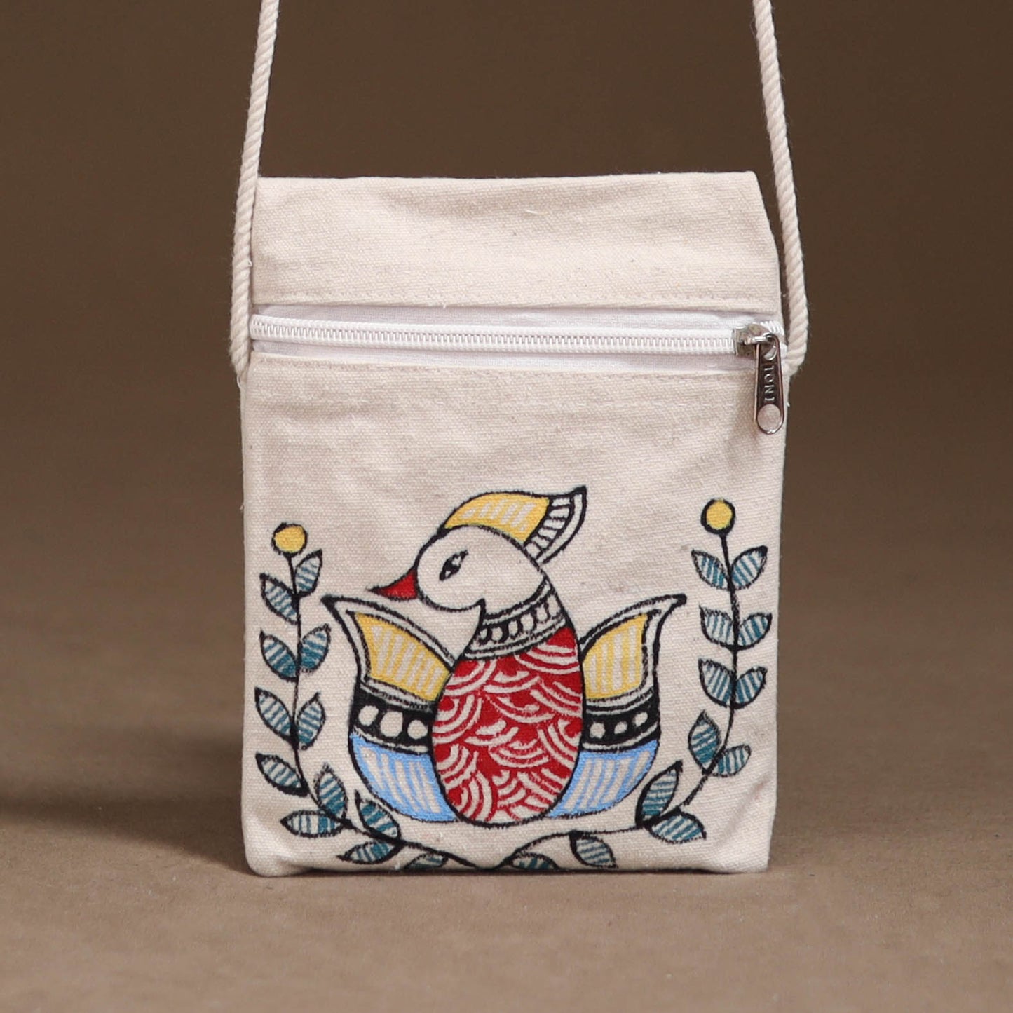 Madhubani Handpainted Mobile Sling Bag 40