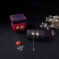 Handcrafted Meenakari Bhaiya Bhabhi Rakhi Set with Coir Box 148