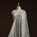 Bindaas Hand Block Art Print Natural Dyed Cotton Fabric - Cloudy Sky