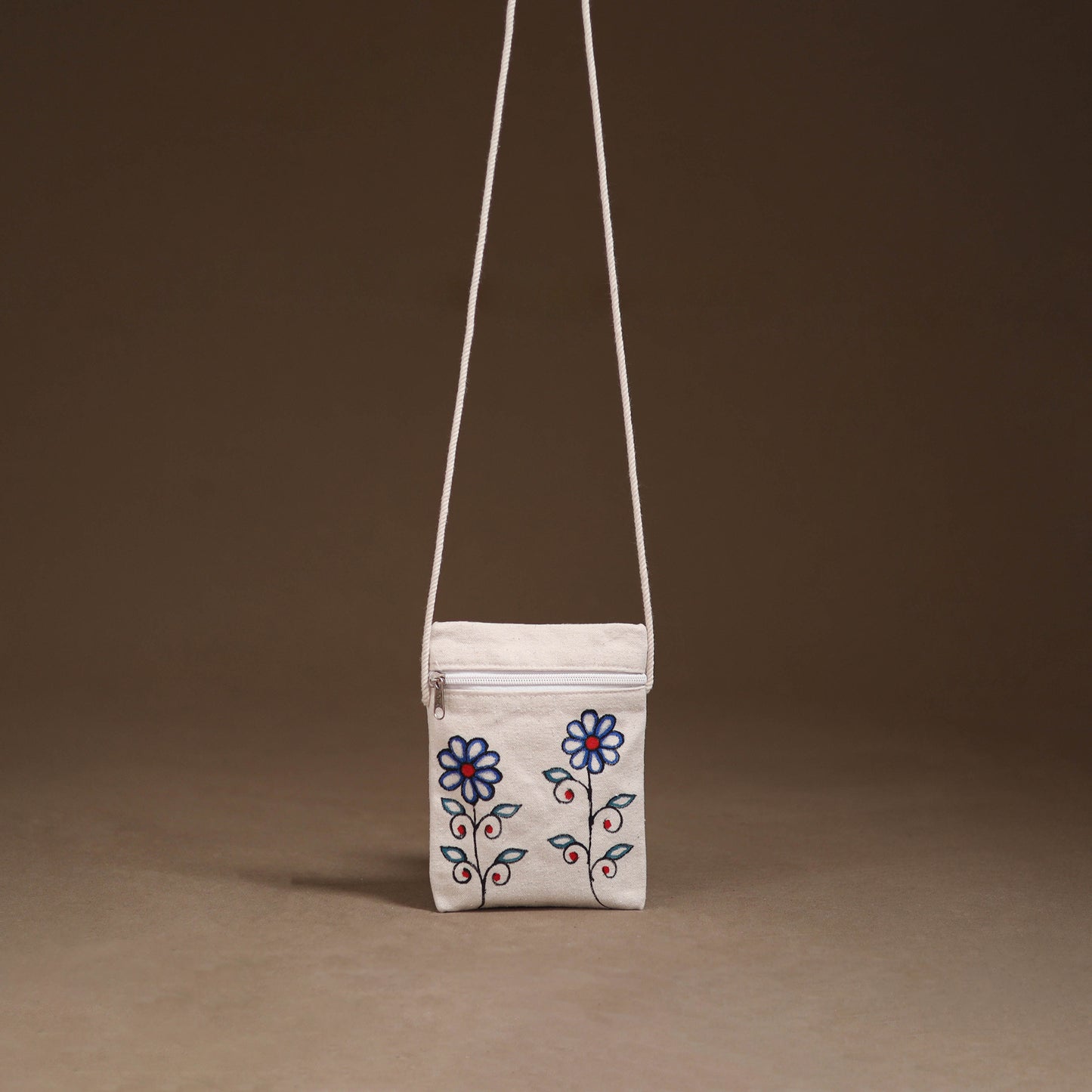 Madhubani Handpainted Mobile Sling Bag 42