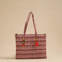 Handcrafted Quilted Cotton Hand Bag 50