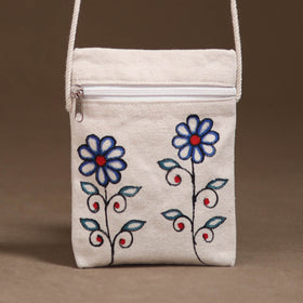 Madhubani Handpainted Mobile Sling Bag 43