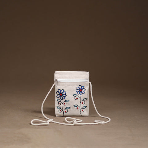 Madhubani Handpainted Mobile Sling Bag 43