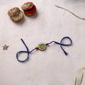 Mandala Art Handpainted Wooden Rakhi 13