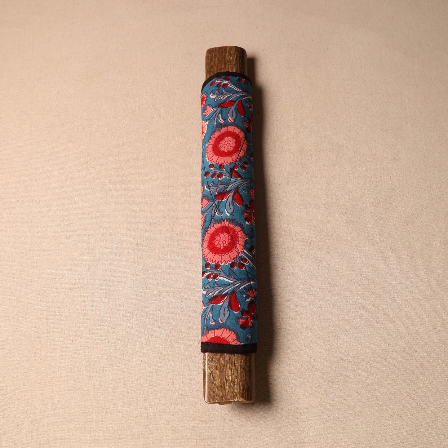 Blue - handmade cotton fridge handle cover 40 - handcrafted