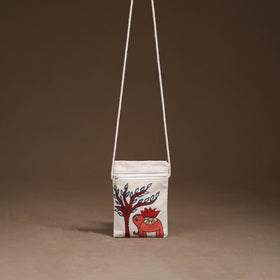 Madhubani Handpainted Mobile Sling Bag 45