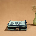 Green Handmade Cotton Jewelry Bag - 4 Pockets | iTokri