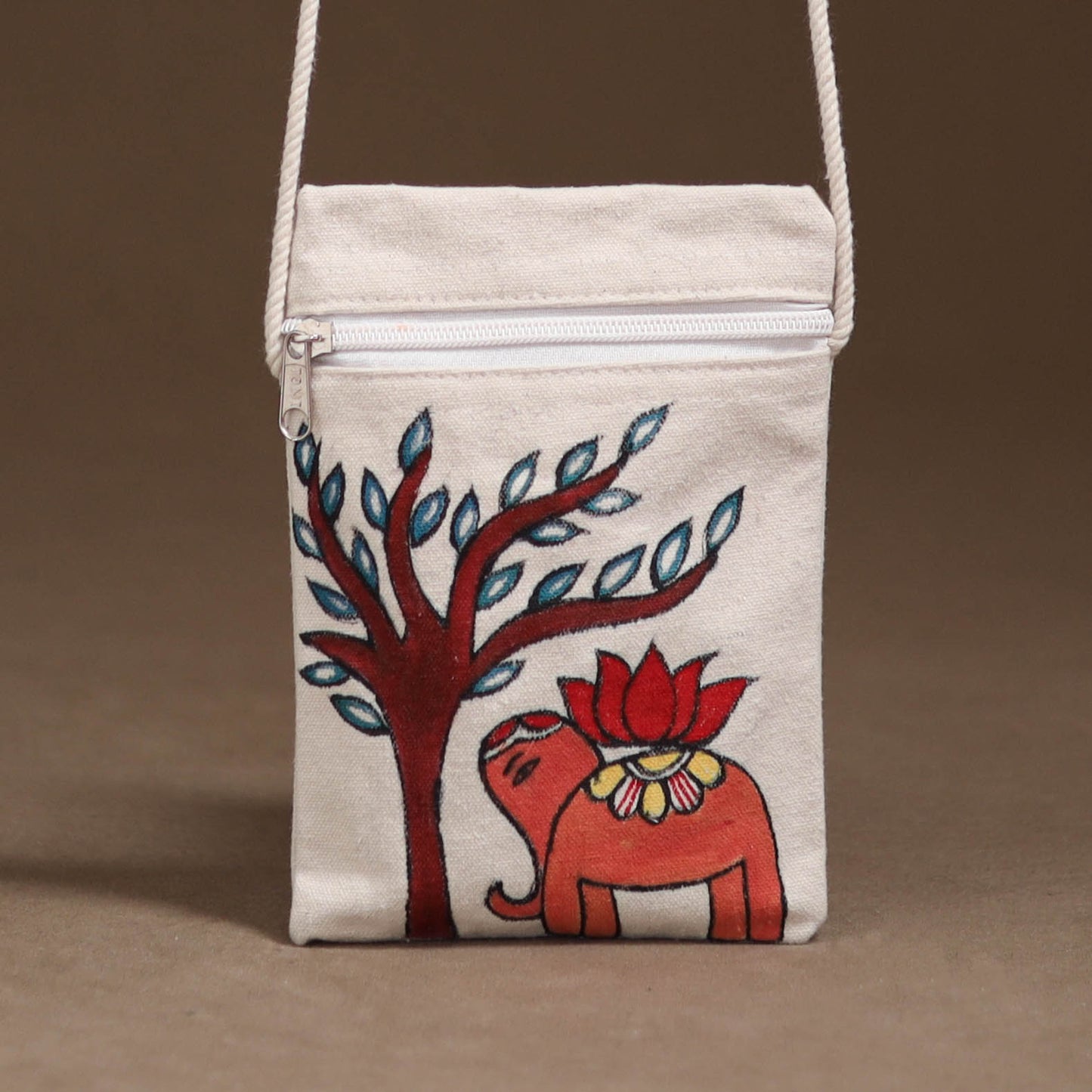 Madhubani Handpainted Mobile Sling Bag 45