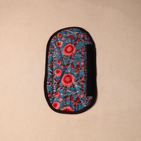 Blue - handmade cotton fridge handle cover 40 - handcrafted