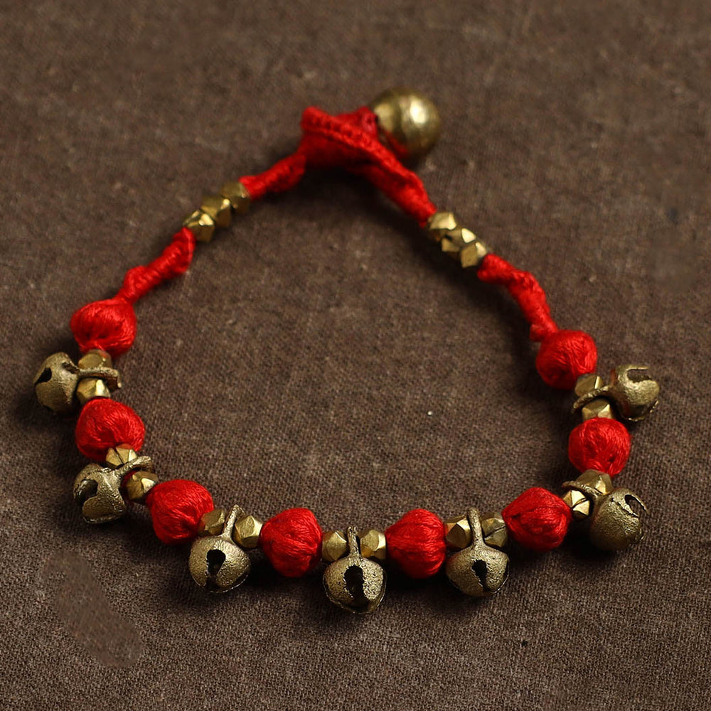 Tribal Odisha Dokra Threadwork Handmade Anklet 118