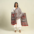 Buy Beige Natural Dye Mul Cotton Bagh Print Dupatta
