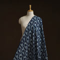 Bindaas Hand Block Art Print Natural Dyed Cotton Fabric - Kabootar Ja Ja